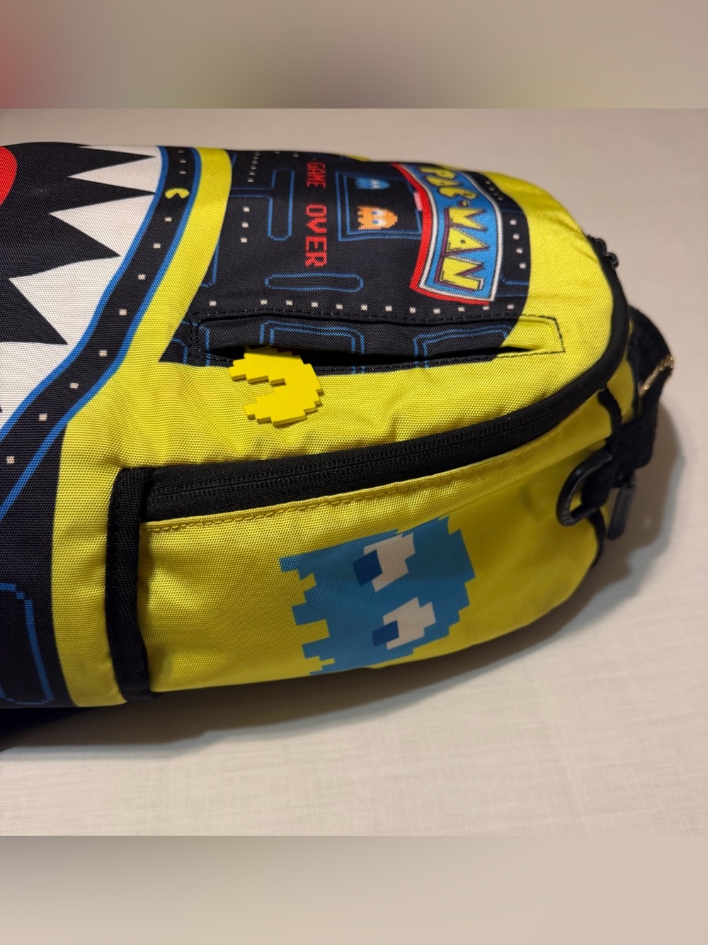 Sprayground Pac-Man Arcade Yellow & Black Backpack - Picture 6 of 16